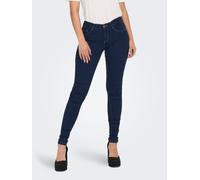 Skinny-fit-Jeans ONLY "ONLRINA - Skinny Jeans mit Viskose und Stretch", Damen, Gr. XXL (44), Länge 30, dunkelblau denim, Denim/Jeans, Obermaterial: 53% Viskose, 29% Baumwolle, 17% Polyester, 1% Elasth
