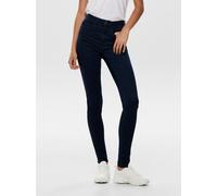 Skinny-fit-Jeans ONLY "ONLROYAL HIGH SKINNY JEANS 101", Damen, Gr. M (38), Länge 30, blau (dunkelblau denim), Denim/Jeans, Obermaterial: 69% Baumwolle, 29% Polyester, 2% Elasthan, unifarben, skinny fi