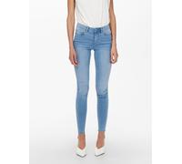 Skinny-fit-Jeans ONLY "ONLROYAL LIFE REG SK JEANS BB BJ13333", Damen, Gr. L (40), Länge 30, blau (light blau denim), Denim/Jeans, Obermaterial: 69% Baumwolle, 29% Polyester, 2% Elasthan, unifarben, sk