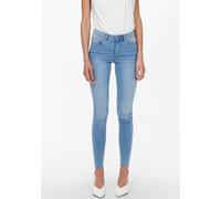 Skinny-fit-Jeans ONLY "ONLROYAL LIFE REG SK JEANS BB BJ13333", Damen, Gr. M (38), Länge 32, blau (light blau denim), Denim/Jeans, Obermaterial: 69% Baumwolle, 29% Polyester, 2% Elasthan, unifarben, sk