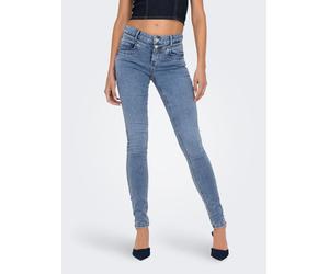Skinny-fit-Jeans ONLY "ONLROYAL REG DB FYOKE SK DNM PIM", Damen, Gr. S (36), Länge 30, blau (light blau denim), Denim/Jeans, Obermaterial: 69% Baumwolle, 29% Polyester, 2% Elasthan, unifarben, skinny