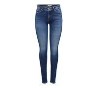 Skinny-fit-Jeans ONLY "ONLSHAPE REG WAIST SKINNY BOX DNM", Damen, Gr. 27, Länge 32, dunkelblau denim, Denim/Jeans, Obermaterial: 83% Baumwolle, 15% Polyester, 2% Elasthan, unifarben, skinny fit, Jeans