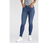 Skinny-fit-Jeans ONLY "ONLWOW - Skinny-Jeans mit Stretch für schlanke Silhouette", Damen, Gr. L (40), Länge 30, blau (medium blau denim), Denim/Jeans, Obermaterial: 64% Baumwolle, 31% Polyester, 3% Vi