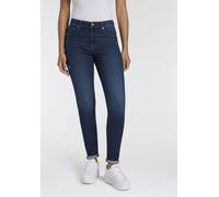 Skinny-fit-Jeans ONLY "ONLWOW - Skinny-Jeans mit Stretch für schlanke Silhouette", Damen, Gr. M (38), Länge 30, dunkelblau denim, Denim/Jeans, Obermaterial: 64% Baumwolle, 31% Polyester, 3% Viskose, 2