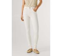 Skinny-fit-Jeans PEPE JEANS "skinny fit jeans SKINNY JEANS MW REGENT", Damen, Gr. 29, Länge 30, weiß soft touch, 59% Modal, 39% Polyester, 2% Elasthan, Jeans (21227812-29) weiß soft touch