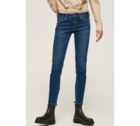Skinny-fit-Jeans PEPE JEANS "SOHO", Damen, Gr. 27, Länge 28, blau (schwarz used worn), Denim/Jeans, Obermaterial: 84% Baumwolle, 14% Polyester, 2% Elasthan, skinny fit lang, Jeans, im 5-Pocket-Stil mi