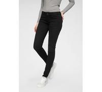 Skinny-fit-Jeans PEPE JEANS "SOHO", Damen, Gr. 28, Länge 30, schwarz (s98 10oz), Denim/Jeans, Obermaterial: 92% Baumwolle, 6% Polyester, 2% Elasthan, skinny fit lang, Jeans, im 5-Pocket-Stil mit 1-Kno
