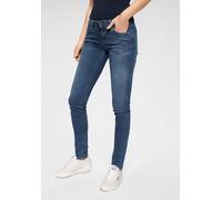 Skinny-fit-Jeans PEPE JEANS "SOHO", Damen, Gr. 31, Länge 30, blau (z63 classic stretch), Denim/Jeans, Obermaterial: 84% Baumwolle, 14% Polyester, 2% Elasthan, skinny fit lang, Jeans, im 5-Pocket-Stil