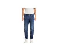 Skinny-fit-Jeans REPLAY "Jeans Hyperflex ANBASS 1er Pack", Herren, Gr. 33, N-Gr, blau (dunkelblau), Obermaterial: 99% Baumwolle CO. 1% Elasthan EL., Jeans (72444543-33) dunkelblau