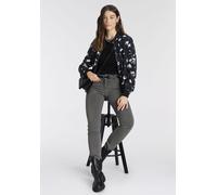 Skinny-fit-Jeans TAMARIS, Damen, Gr. 36, N-Gr, grau (light grau u), Denim/Jeans, Obermaterial: 74% Baumwolle, 24% Polyester, 2% Elasthan, skinny fit lang, Jeans, schmale Beinform, normale Leibhöhe, 5-