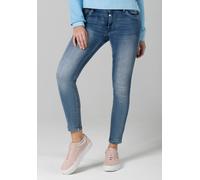 Skinny-fit-Jeans TIMEZONE "Tight AleenaTZ 7/8", Damen, Gr. 33, US-Größen, blau, 83% Baumwolle 15% Polyester 2% Elastan, normal, Jeans Skinny-fit-Jeans (59284263-33)