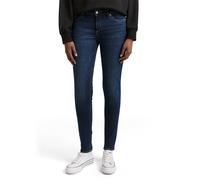 Skinny-fit-Jeans TOM TAILOR DENIM, Damen, Gr. 29, Länge 30, blau (used schwarz stone blau denim), Denim/Jeans, Obermaterial: 99% Baumwolle, 1% Elasthan, unifarben, skinny fit knöchellang, Jeans, im Fi