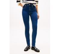 Skinny-fit-Jeans TOMMY HILFIGER "DNM EMI COMO SKINNY RW", Damen, Gr. 29, Länge 32, emi, Denim/Jeans, Obermaterial: 99% Baumwolle, 1% Elasthan, Abriebeffekte, skinny fit knöchellang, Jeans (98975352-29
