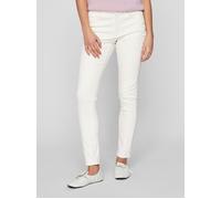 Skinny-fit-Jeans VILA "VISARAH RW SKINNY JEANS WHITE EMY-NOOS", Damen, Gr. S (36), Länge 32, weiß (weiß denim), Denim/Jeans, Obermaterial: 53% Viskose, 29% Baumwolle, 17% Polyester, 1% Elasthan, unifa