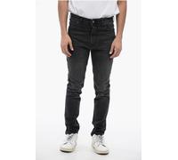 Skinny Fit NICK Stone Washed Denims 14 cm in Schwarz 32N