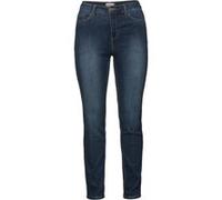 Stretch-Jeans SHEEGO, Damen, Gr. 104, Langgrößen, blau (dunkelblau denim), 37% Viskose, 34% Baumwolle, 27% Polyester, 2% Elasthan, unifarben, lang, Jeans (46518260-104) dunkelblau denim