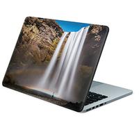 Skins4u Folie Sticker Skin Vinyl Aufkleber mit farbenfrohen Motiven für bis 13 Zoll 30.5x25.4cm Laptop Skin Decal Cover Wasserfall-Regenbogen