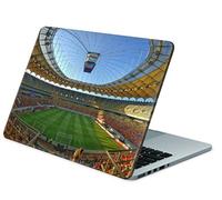 Skins4u Laptop Aufkleber Universal Skin Netbook Sticker für bis zu 13,1" Netbooks 30,5x25,4cm - Fussball Arena