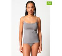 Skiny 2er-Set: Hemdchen in Dunkelblau - Größe 36 | Damen Loungewear