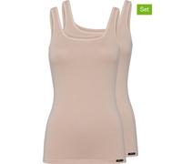 Skiny 2er-Set: Hemdchen in Nude - Größe 40 | Damen Tops