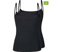Skiny 2er-Set: Hemdchen in Schwarz - Größe 36 | Damen Tops