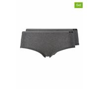 Skiny Damen Bomuldsvedtag Panties, Anthra Melange, 38 EU