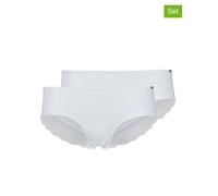SKINY - Skiny Damen Panty 2er Pack CottonLace Essentials - Farbe - white - Größe - 42
