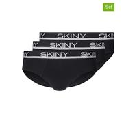 Skiny Herren Skiny Herren Brasil 3er Pack Cotton Multipack Slip, Schwarz, M Kurz EU