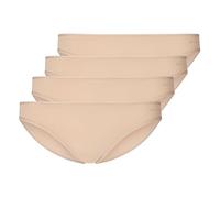 SKINY 4er Pack Damen Rio Slips Bikini Briefs Every Day In Micro Advantage, Wäschegröße:XL, Artikel:-2409 beige