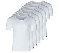 Skiny - Basic - Unterhemd/Shirt Kurzarm - 4er Pack (XXL Weiß)