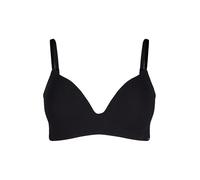 Triangel-BH SKINY "Classicotton", Damen, Gr. 85, Cup C, schwarz, Obermaterial: 94% Baumwolle, 6% Elasthan. Spitze: 85% Polyamid, 15% Elasthan, BHs Triangel-BH, Baumwollmix, gepolstert, ohne Bügel, beq