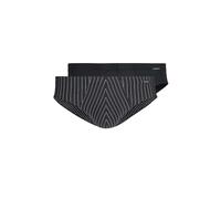 Skiny Herren Skiny Herren Brasil 2er Pack Micro Multipack Slip, Blackstripe Selection, XL EU