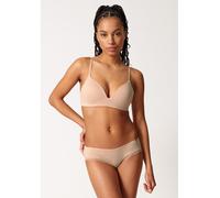 Skiny Triangel-BH Classicotton gepaddet, feine Spitze, Baumwolle Damen Gr.85 Cup A Beige