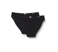 SKINY Damen Rio Slip, 2er Pack - Bikini Briefs, Cotton Stretch, Basic Schwarz M