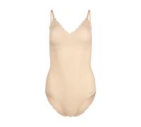 SKINY Damen Body - Unterwäsche, Spaghettiträger, Spitze, V-Ausschnitt, einfarbig Beige 44
