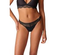 Skiny Damen Cheeky Brasiliano Unterwäsche, Durchscheinend, Schwarz, 42
