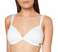 Skiny Damen Bügelloser BH Cotton Essentials 082414 Triangel gepaddet Weiß 70A