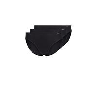 Skiny Slip aus Jersey im 3er-Pack in Schwarz, Größe 40, Artikelnr. 575951740 Schwarz 40 95% BAUMWOLL, 5% ELASTHAN