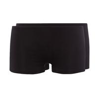SKINY Damen Damen Hipster, 2er Pack - Advantage Cotton Stretch, Boy Leg Shorts, Baumwoll-Stretch Schwarz / M M Schwarz