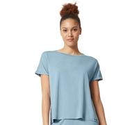 Skiny Damen Pyjamaoberteil Every Night In Viskose-Elasthan-Mix Blau Größe 42