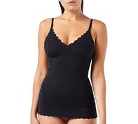 Skiny Damen Micro Lovers Spaghettishirt Herausnehmbare Pads Unterhemd, Schwarz, 36 EU