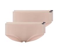 SKINY Damen Panty, 4er Pack - Slip, Pants, Cotton Stretch, Basic Beige S