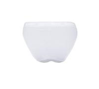 SKINY Damen Rio Slip, 2er Pack - Unterwäsche, Unterhose, Baumwolle, Logobund, Feinripp, einfarbig Weiß 42