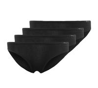 SKINY Damen Rio Slip, 4er Pack - Bikini Briefs, Cotton Stretch, Basic Schwarz M