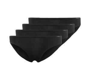 SKINY Damen Rio Slip, 4er Pack - Bikini Briefs, Cotton Stretch, Basic XL Schwarz