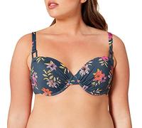 Skiny Damen Schalen BH Bikini, Midnight Lilies, 75B