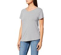 Skiny Damen Sleep & Dream Shirt Kurzarm Schlafanzugoberteil, Grau (Stone Grey Melange 5593), (Herstellergröße: 40)