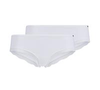 SKINY Damen Slips, 2er Pack - Cheeky Panty DP, Classic Cotton, Spitze, Baumwoll-Stretch XL Weiß