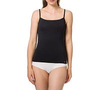 Skiny Damen Spaghettishirt Cotton Essentials 080479 Schwarz Größe 44