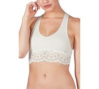 Skiny Damen Top Racerback Nature Love Bustier, Elfenbein (Ivory 7608), (Herstellergröße:42)